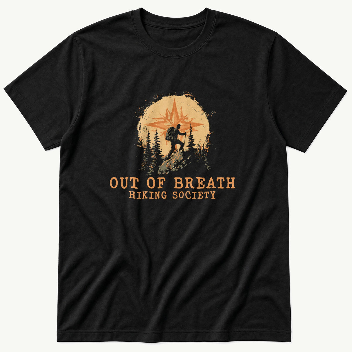 Hiking Society (33) — Black T-Shirt