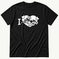 I LOVE BIRDS 110 — Black T-Shirt