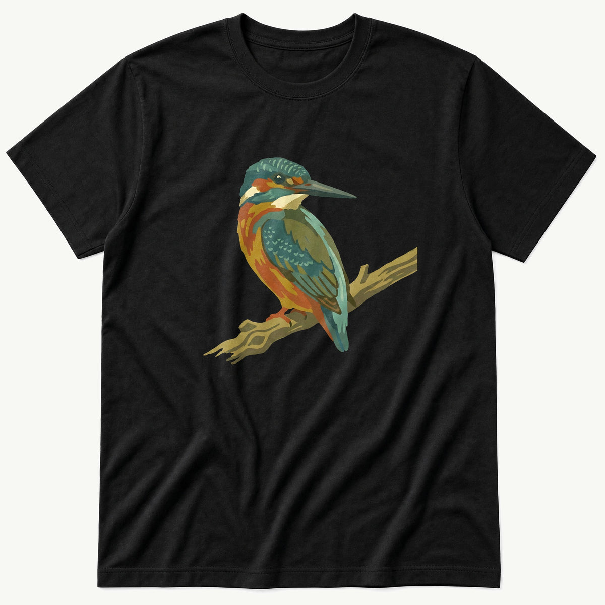 King Fisher 44 — Black T-Shirt