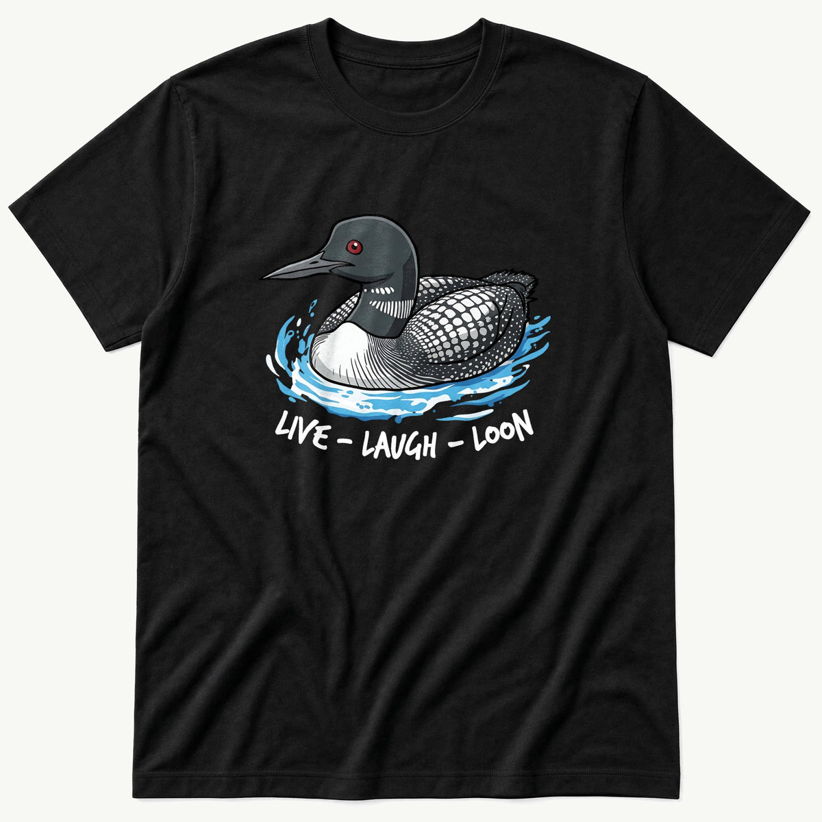 Live Laugh Lo2on V2 — Black T-Shirt