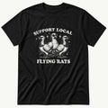 Local Flying Rats 3 — Black T-Shirt