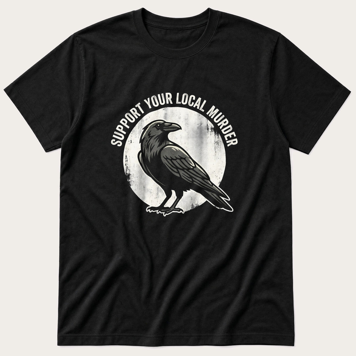 Local Murder 77 — Black T-Shirt