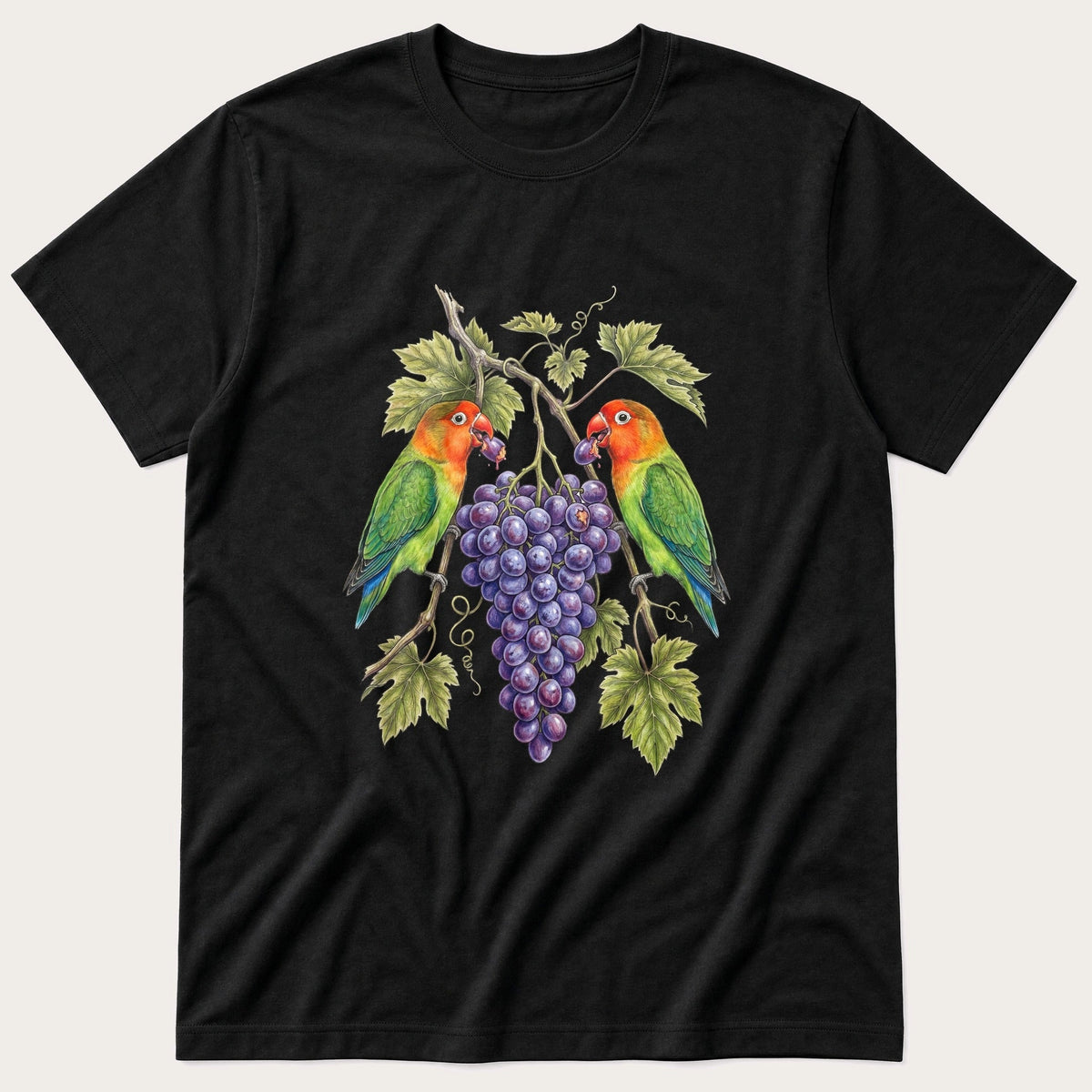 Lovebirds 22 — Black T-Shirt