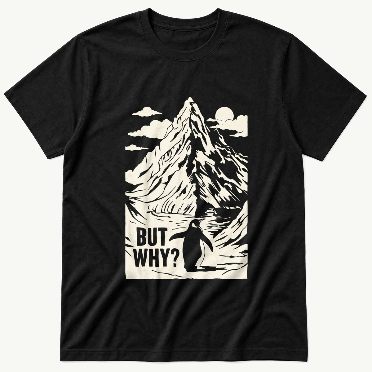Nihilist Penguin 5 — Black T-Shirt