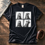 Photo Booth Pigeons — Black Comfort Colors tee