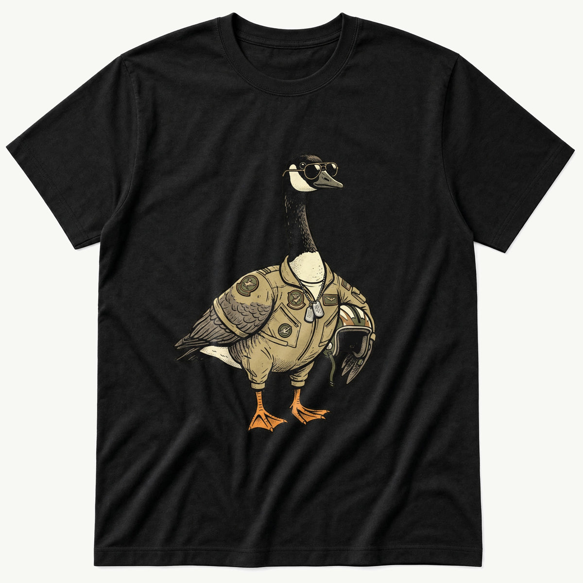 Pilot Goose — Black T-Shirt