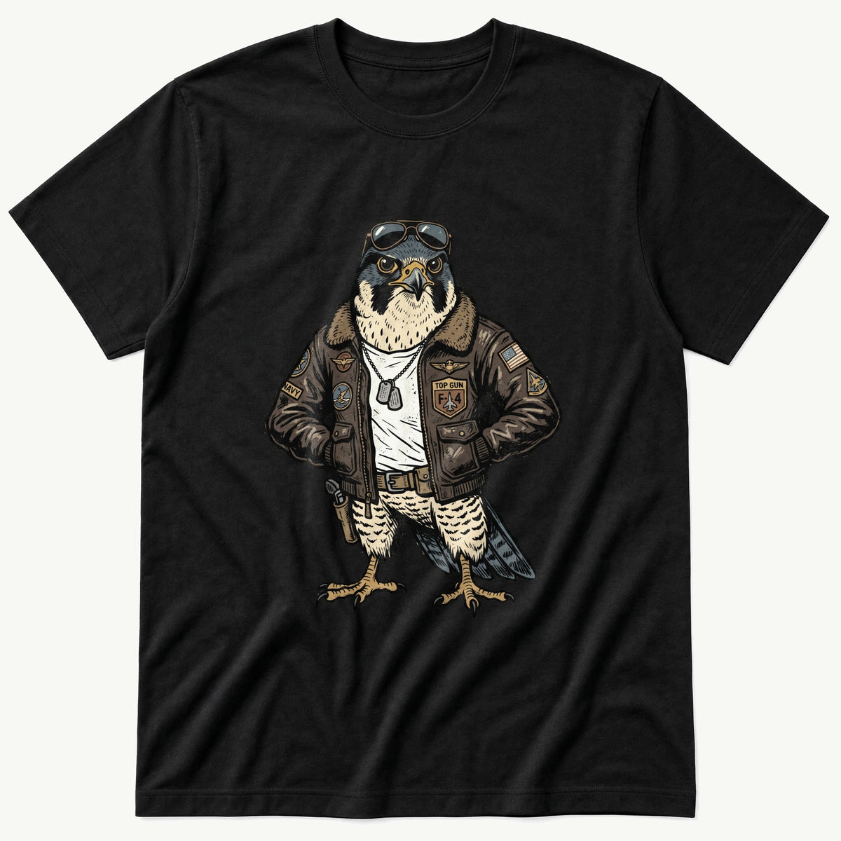Pilot Hawk — Black T-Shirt