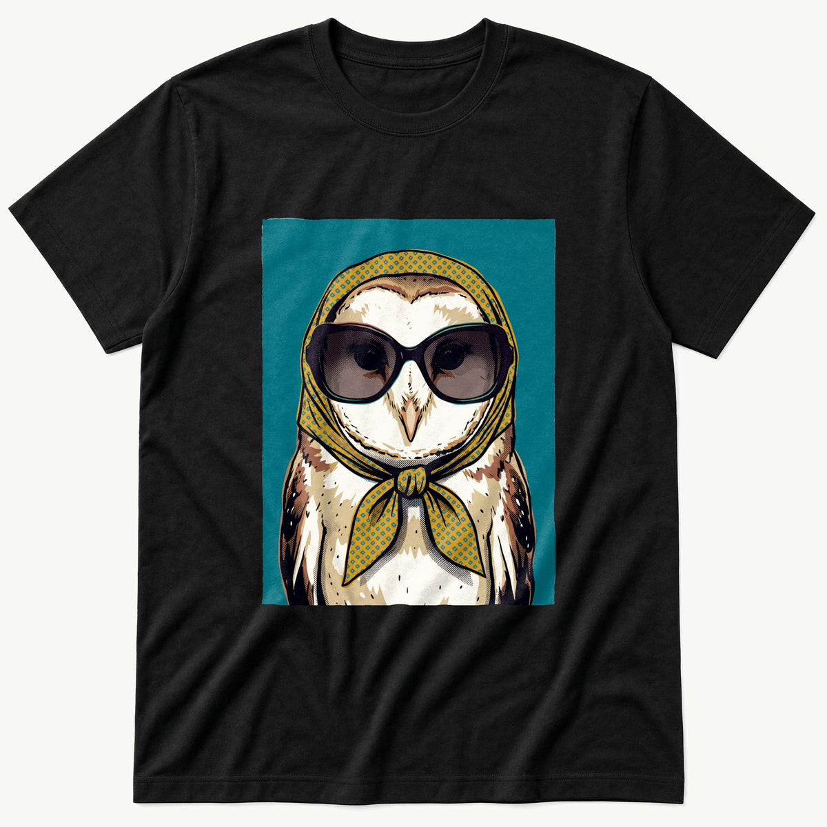 Pop Art Bird 12 — Black T-Shirt