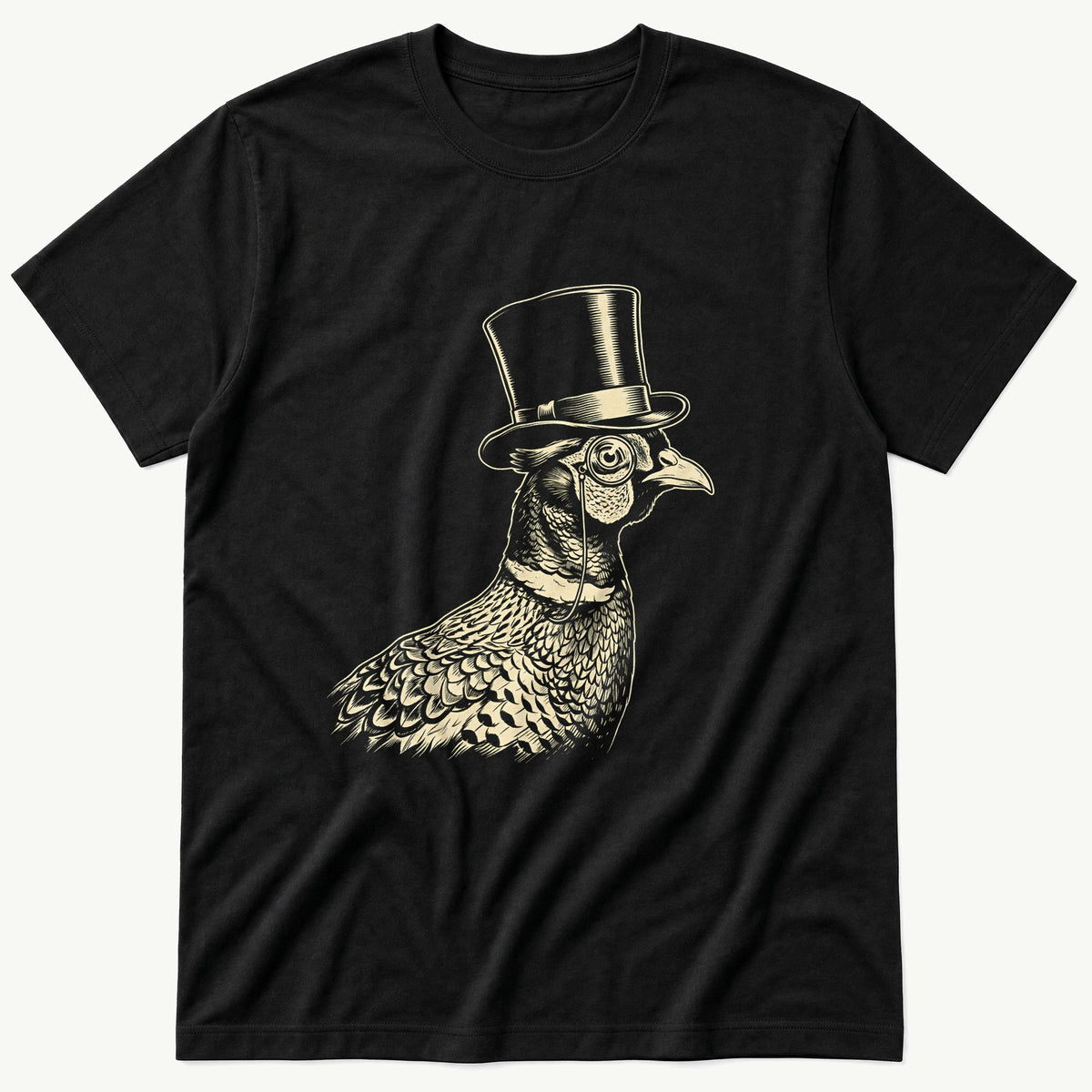 Posh Pheasant 4 — Black T-Shirt
