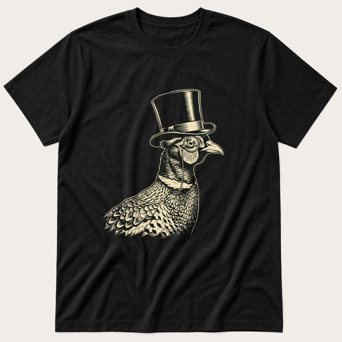 Posh Pheasant 4 — Black T-Shirt