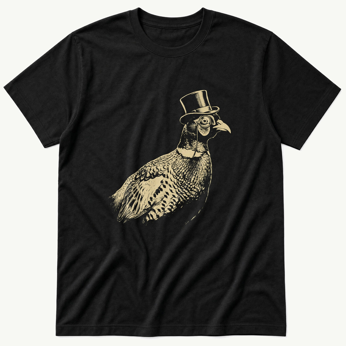 Posh Pheasant 6 — Black T-Shirt