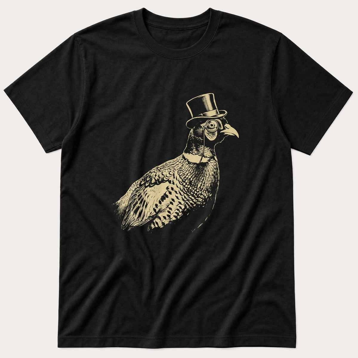 Posh Pheasant 6 — Black T-Shirt