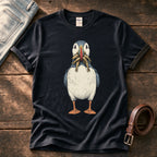 Puffin And Fish 7 — Black Comfort Colors tee