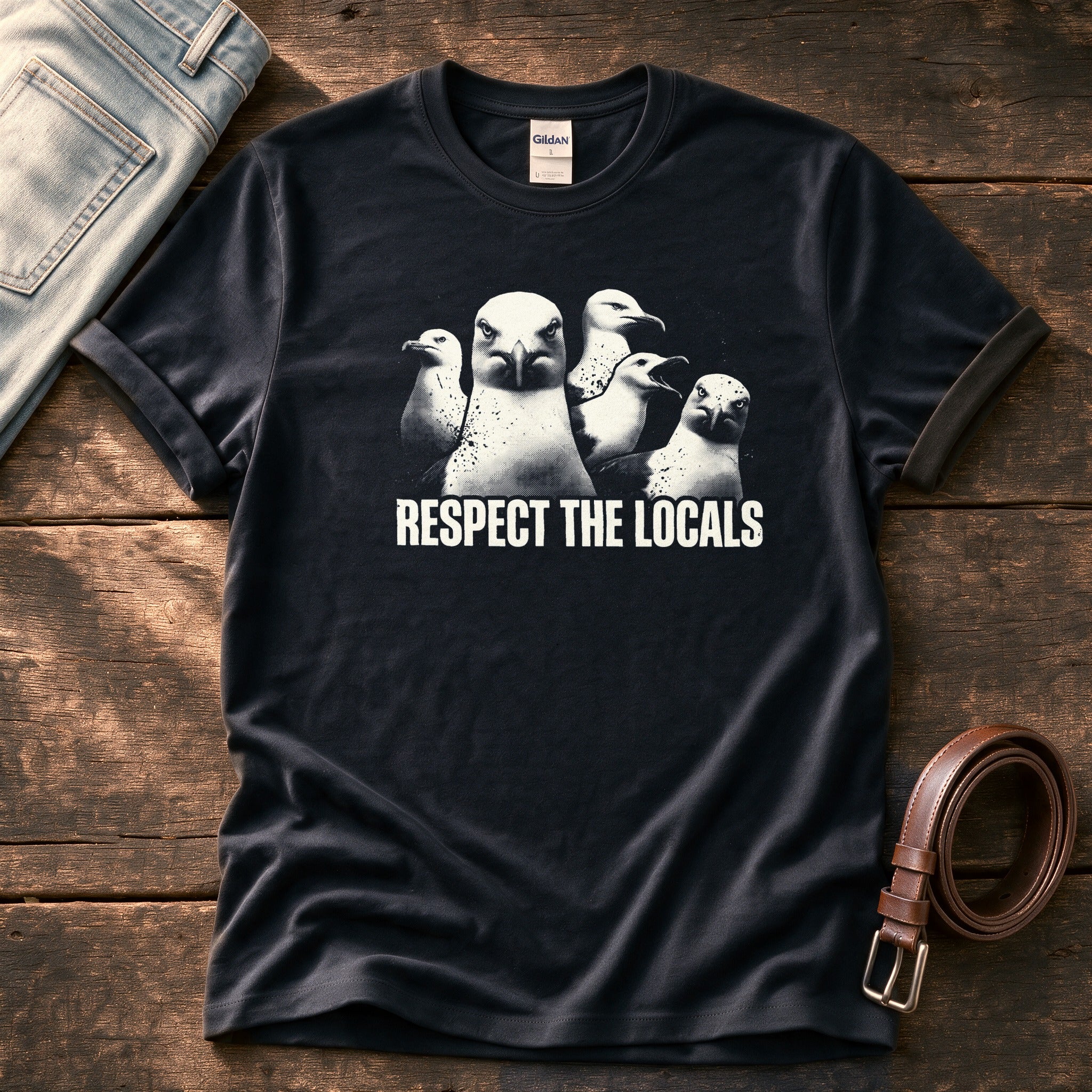 Respect The Locals 11 — Black Comfort Colors tee