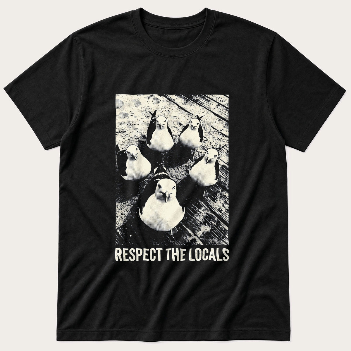 Respect The Locals 22 — Black T-Shirt