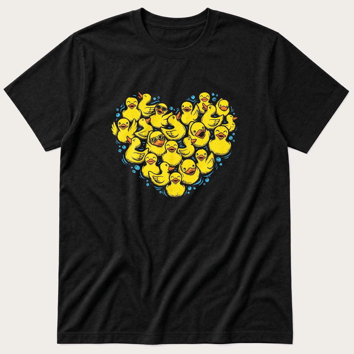 Rubber Duck Lover — Black T-Shirt