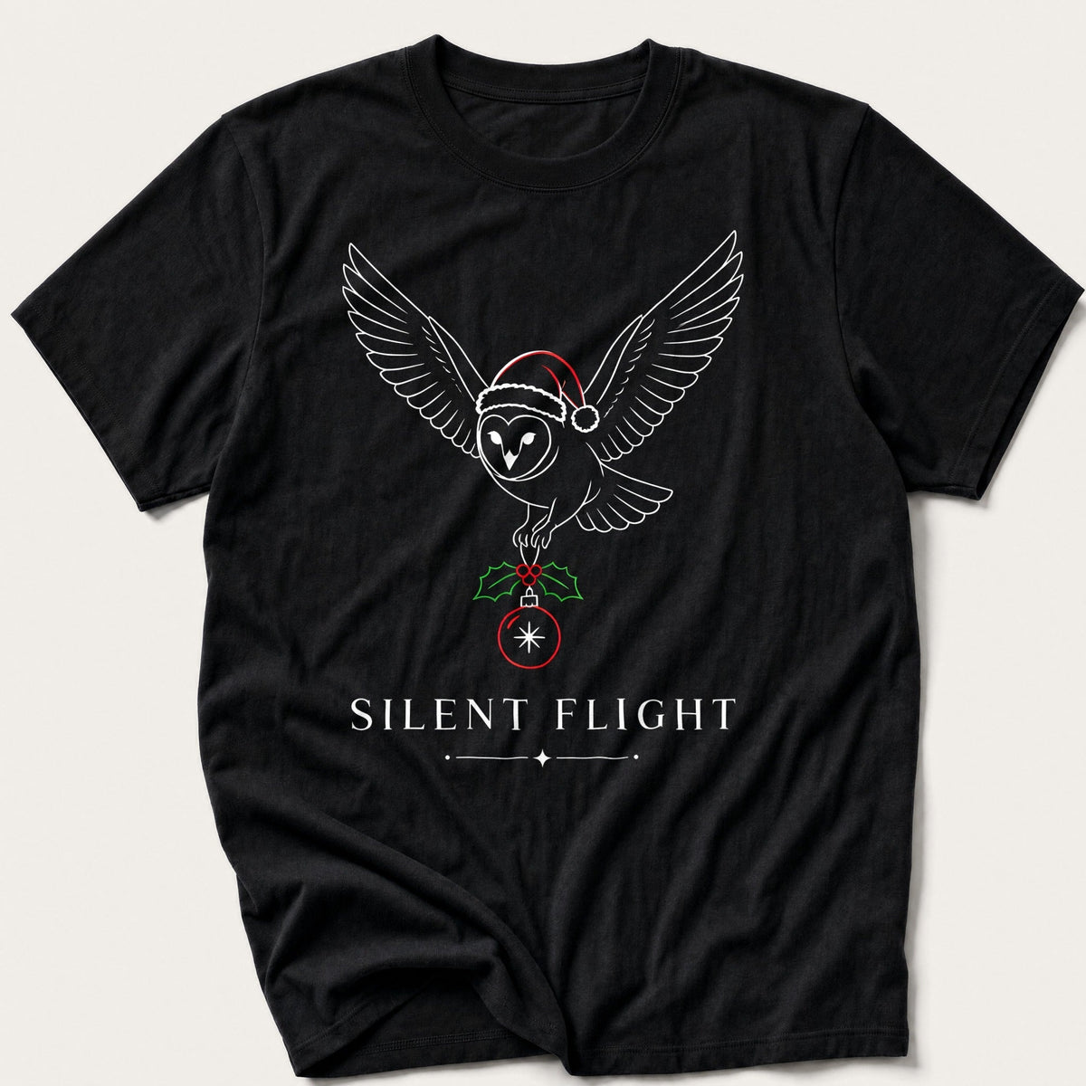 Silent Flight — Black T-Shirt