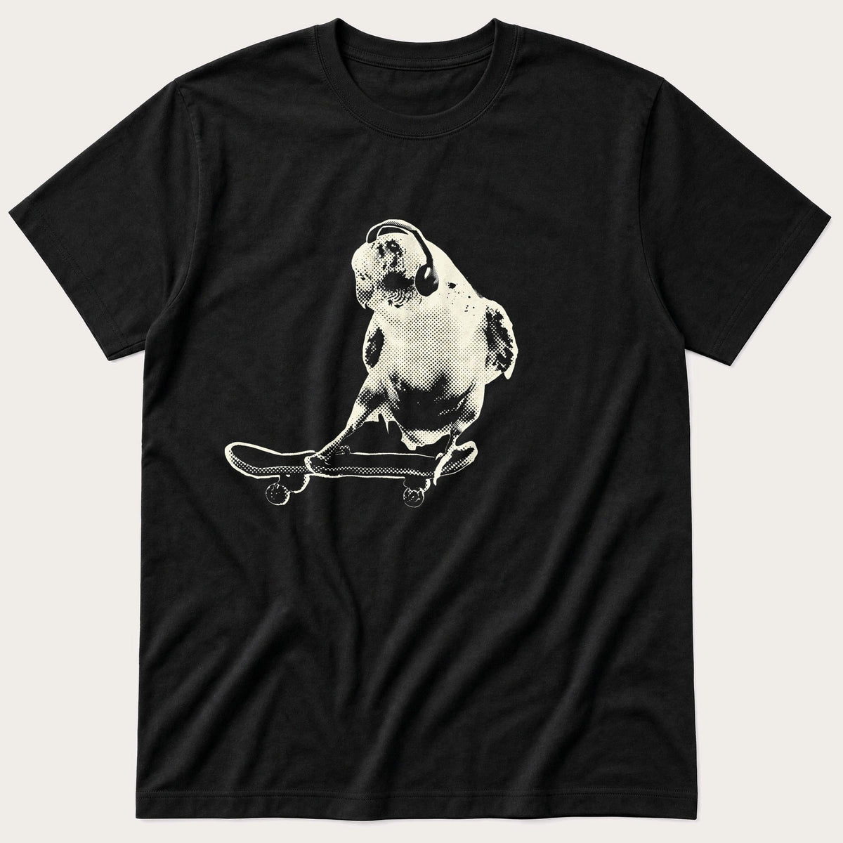 Skater Budgie 99 — Black T-Shirt