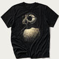Sunglass Puffin 5 — Black T-Shirt