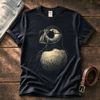 Sunglass Puffin 5 — Black Comfort Colors tee