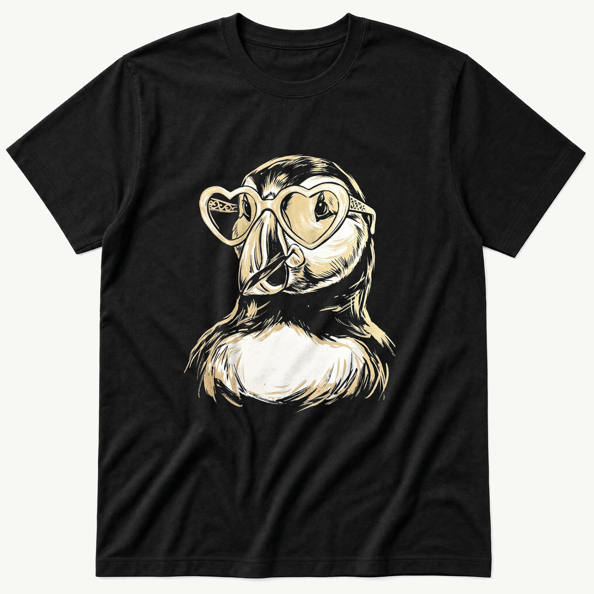 Sunglass Puffin 99 — Black T-Shirt
