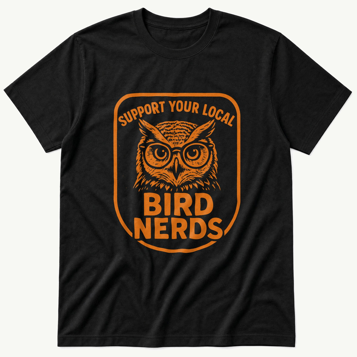 support-bird-nerds — Black T-Shirt