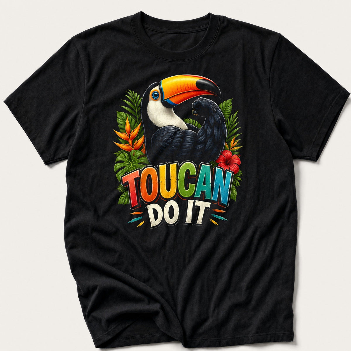Toucan Do It — Black T-Shirt
