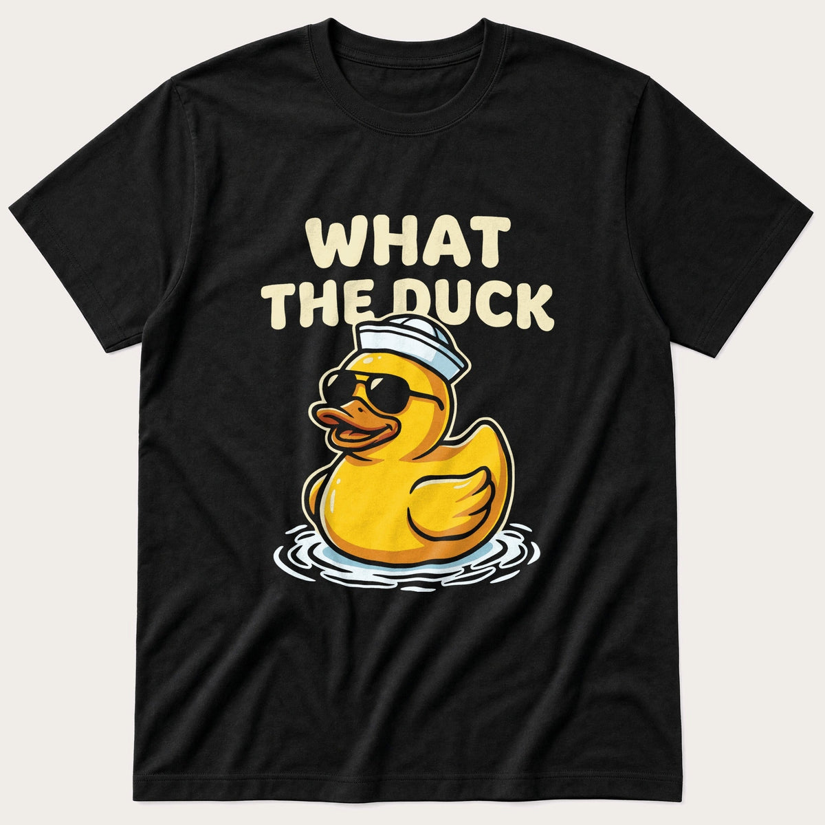 What The Duck 5 — Black T-Shirt