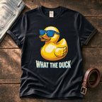 What The Duck 6 — Black Comfort Colors tee