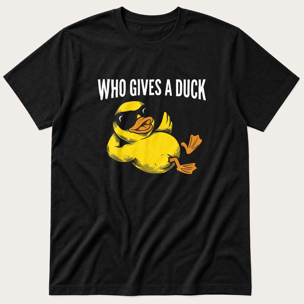 Who Gives A Duck — Black T-Shirt