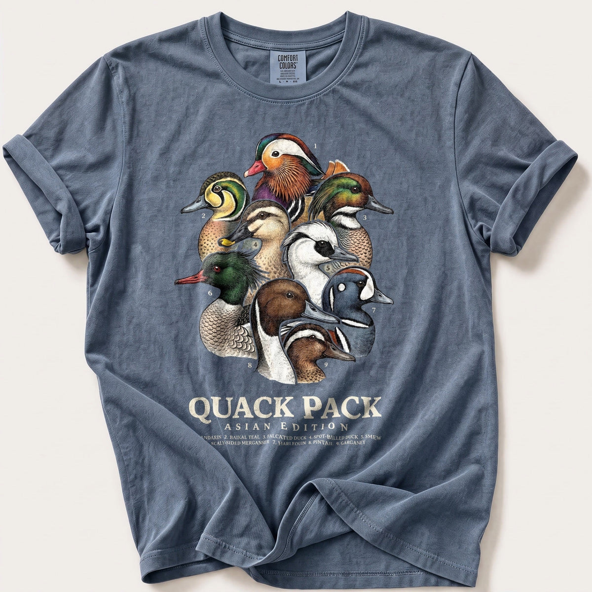 Asian Quack Pack — Blue Jean Comfort Colors tee