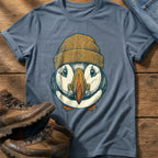 Beanie Puffin 6 — Blue Jean Comfort Colors tee