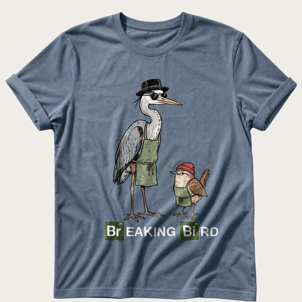 Breaking Bird — Blue Jean Comfort Colors tee