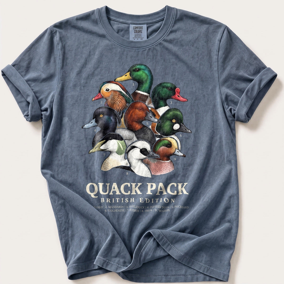 British Quack Pack — Blue Jean Comfort Colors tee