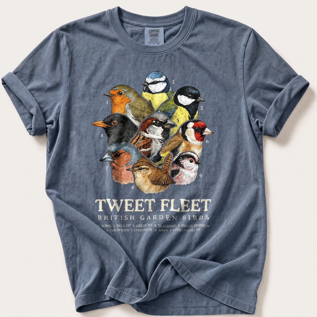 British Tweet Fleet — Blue Jean Comfort Colors tee