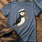 Cap Puffin 1 — Blue Jean Comfort Colors tee