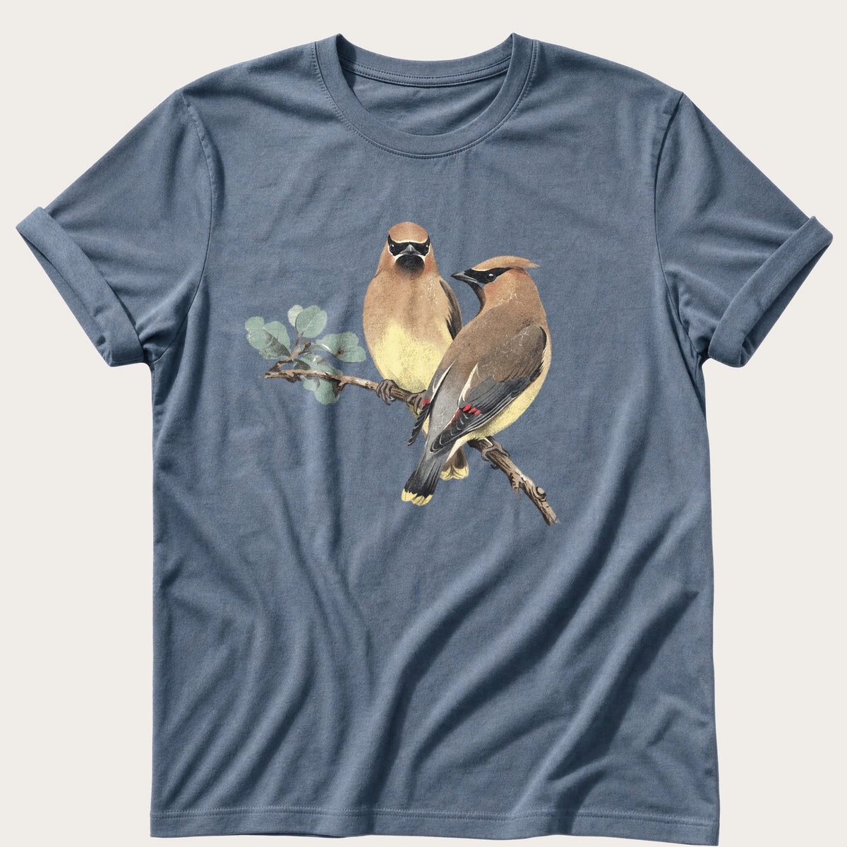 Cedar Waxwing — Blue Jean Comfort Colors tee