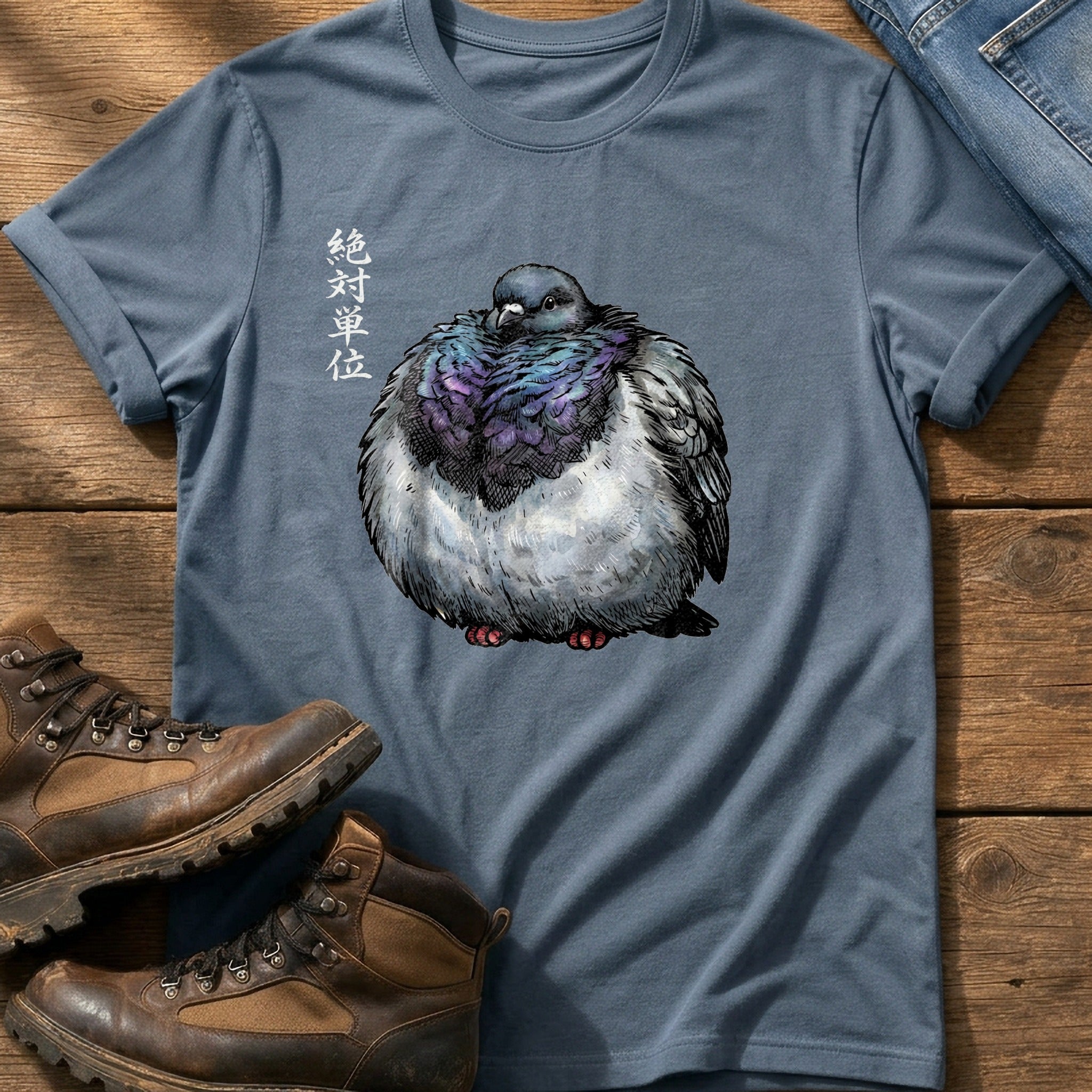 Chunky Pigeon — Blue Jean Comfort Colors tee