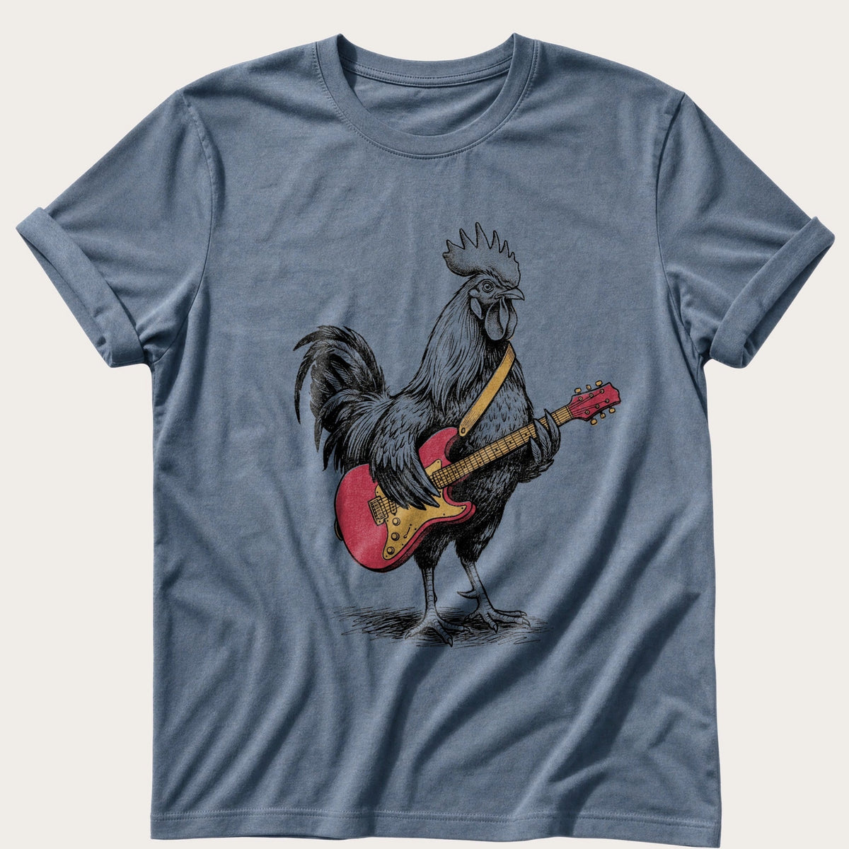 Cock Rock — Blue Jean Comfort Colors tee