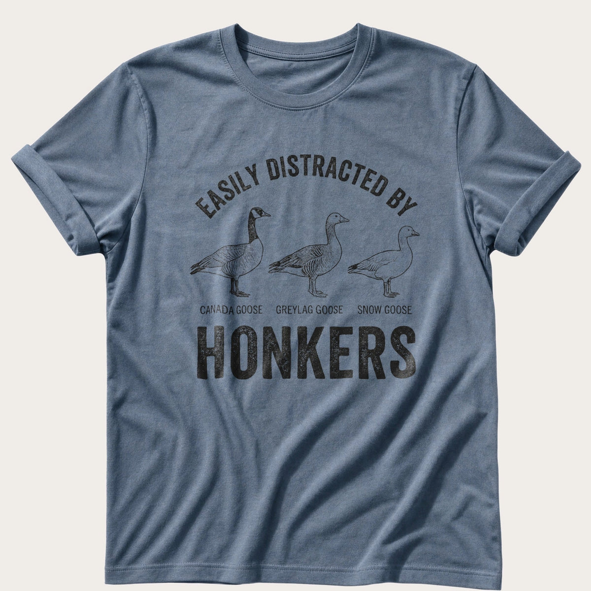 Distracted By Honkers — Blue Jean Comfort Colors tee