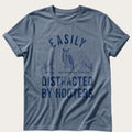 Distracted By Hooters — Blue Jean Comfort Colors tee