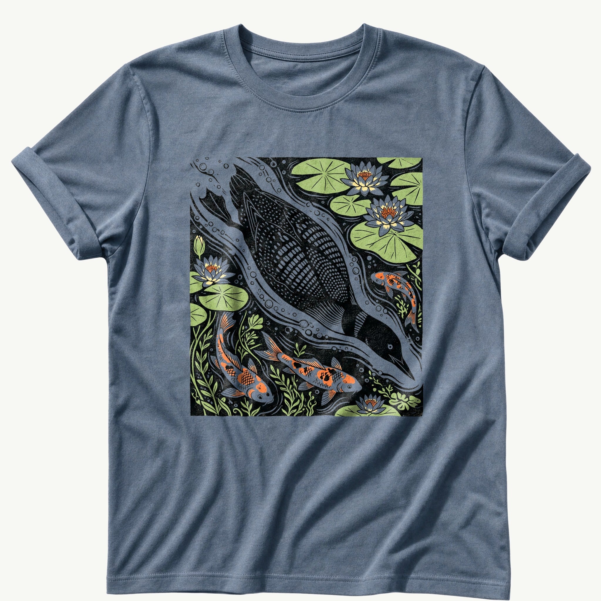 diving-loon — Blue Jean Comfort Colors tee