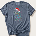 Fairy Light Barn Owl Outline — Blue Jean Comfort Colors tee