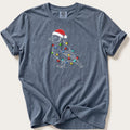 Fairy Light Goldfinch Outline — Blue Jean Comfort Colors tee