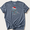 Fairy Light Great Tit Outline — Blue Jean Comfort Colors tee