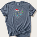 Fairy Light Wren Outline — Blue Jean Comfort Colors tee