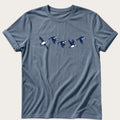 Flying Puffins 5 — Blue Jean Comfort Colors tee