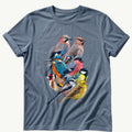 Garden Birds Of Britain — Blue Jean Comfort Colors tee