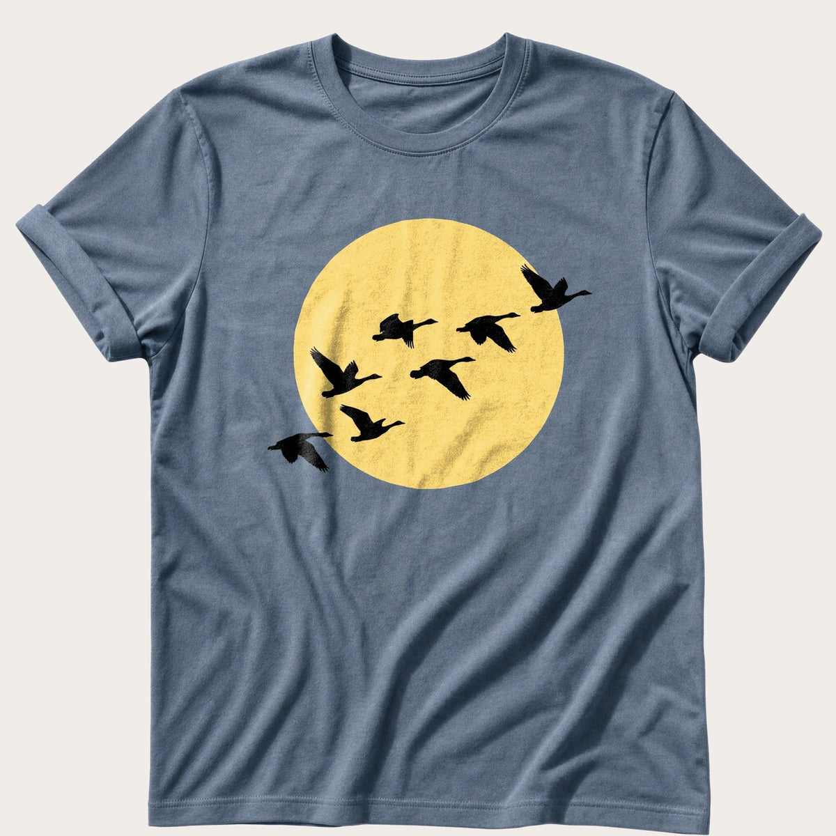 Golden Hour Geese — Blue Jean Comfort Colors tee
