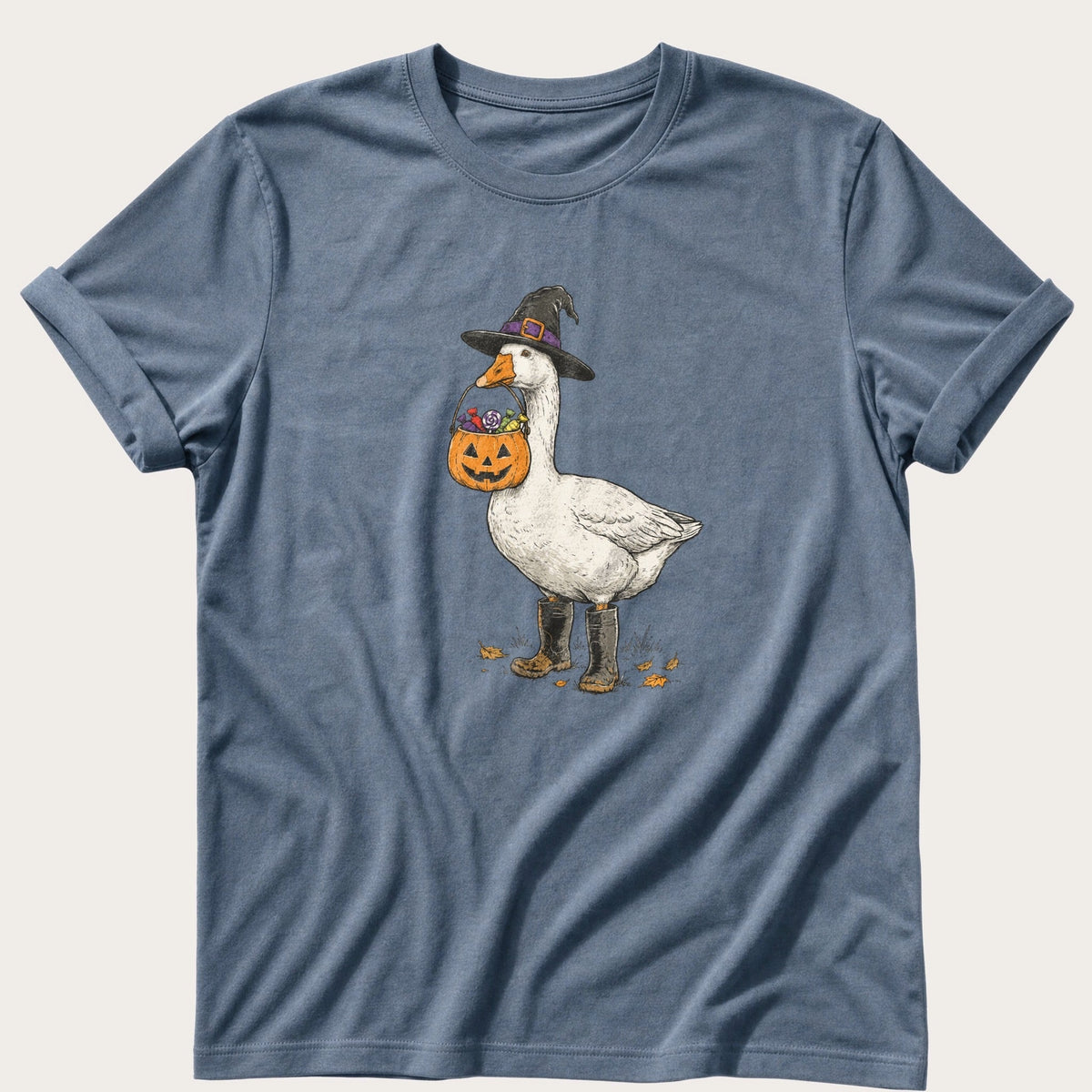 Goose Or Treat — Blue Jean Comfort Colors tee